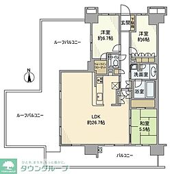 レーベンスクエアリハート東京 3LDKの間取図画像