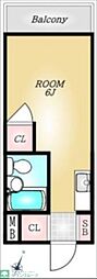 TOP西新井No.2 ワンルームの間取図画像