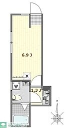 (仮称)西新井627 A棟 1Kの間取図画像