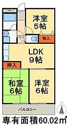 J.T.A綾瀬 3LDKの間取図画像