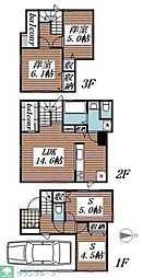 Ｓｕｍａｉ−ｔｏ足立区鹿浜02 2SLDKの間取り