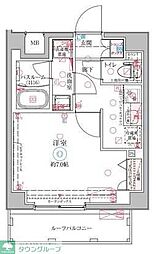 クレヴィスタ梅島 7階1Kの間取り