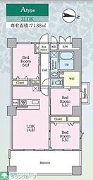 PJ TREE NEST 3LDKの間取図画像