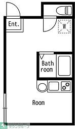 エスアールＹＡＺＡＩＫＥ 1階ワンルームの間取り