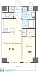ステラフォレスト 2階1LDKの間取り