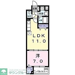 スアヴィス舎人 5階1LDKの間取り