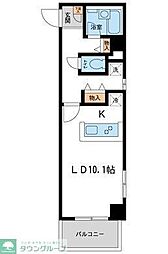 ｗｉｌｌＤｏ越谷 6階1Kの間取り