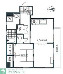 アーバン臼倉 803 8階1LDKの間取り