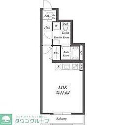 エルスタンザ綾瀬ＤＥＵＸ 1階ワンルームの間取り