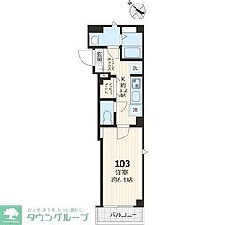 ソラーナ 1階1Kの間取り