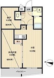 アーバハイツ扇大橋 5階2LDKの間取り