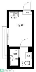 ＡＰＴ西新井 1階1Kの間取り