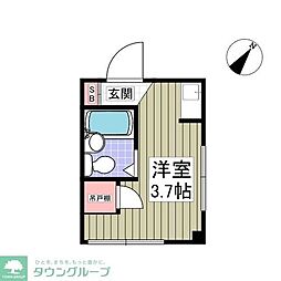 コートM&A　Part6 2階ワンルームの間取り