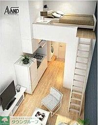 メゾン千住カルム 202 2階ワンルームのリビング/ダイニング