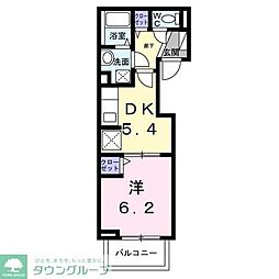 メゾン　カルム　Ｎｏ．3 4階1DKの間取り