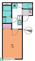 DWELL NOAH 2階1Kの間取り