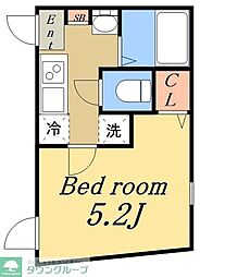 （仮称）荒川区荒川6-51-10計画 1階1Kの間取り