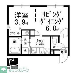 名古屋市営名城線 上前津駅 徒歩7分の賃貸マンション 3階ワンルームの間取り
