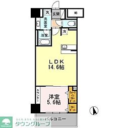 名古屋市営鶴舞線 大須観音駅 徒歩10分の賃貸マンション 2階1LDKの間取り