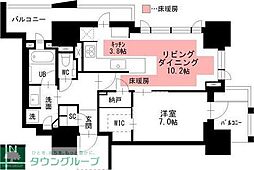 名古屋市中村区名駅1丁目マンション 1LDKの間取図画像