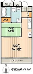 フォレストパーク千鳥 1LDKの間取図画像