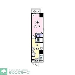 名古屋市営鶴舞線 丸の内駅 徒歩5分の賃貸マンション 6階1Kの間取り