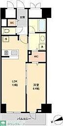 JR中央本線 鶴舞駅 徒歩10分の賃貸マンション 3階1LDKの間取り