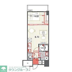 名古屋市営桜通線 丸の内駅 徒歩4分の賃貸マンション 6階1LDKの間取り