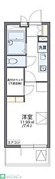 レオパレスヴェローチェ 1Kの間取図画像