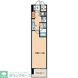 名古屋市営東山線 名古屋駅 徒歩10分の賃貸マンション 9階1Kの間取り