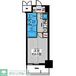 レジディア高岳 1Kの間取図画像