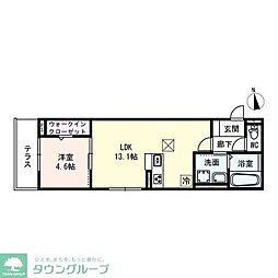 D-room名駅D 1LDKの間取図画像