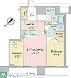 NAGOYAtheTOWER 2LDKの間取図画像