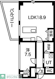名古屋市営名城線 金山駅 徒歩6分の賃貸マンション 6階1LDKの間取り