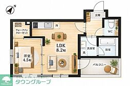 Move名城公園 1LDKの間取図画像