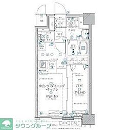 ディアレイシャス矢場町 1LDKの間取図画像
