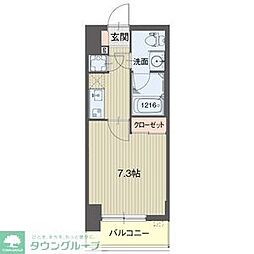 ライブコート泉 1Kの間取図画像