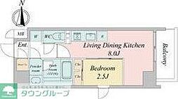 名古屋市西区上名古屋3丁目マンション 1LDKの間取図画像