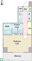 プレディアスタイル名古屋 1Kの間取図画像