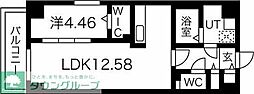 グランデューク松原クオーレ 1LDKの間取図画像