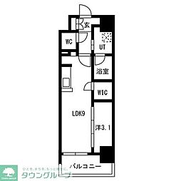 メイクスアート名駅WEST 1LDKの間取図画像