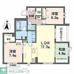 エグゼストネロ 3LDKの間取図画像