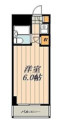 メトロM24 1Kの間取図画像