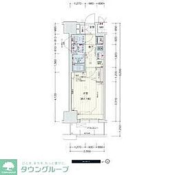 プレサンス久屋大通公園セラフィ 1Kの間取図画像