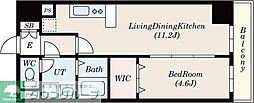 フォレシティ新栄 1LDKの間取図画像