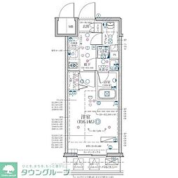 名古屋市営名城線 東別院駅 徒歩7分の賃貸マンション 9階1Kの間取り
