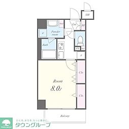 名古屋市営東山線 亀島駅 徒歩4分の賃貸マンション 5階1Kの間取り
