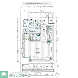 エステムコート名古屋泉プラチナムゲート 1Kの間取図画像