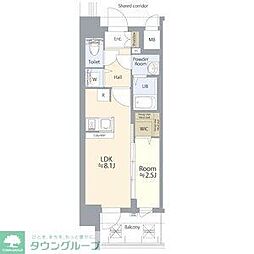 エスリード ザ・レガリア新栄ALTAIER 1LDKの間取図画像