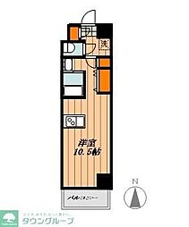 HERMITAGE 1Kの間取図画像
